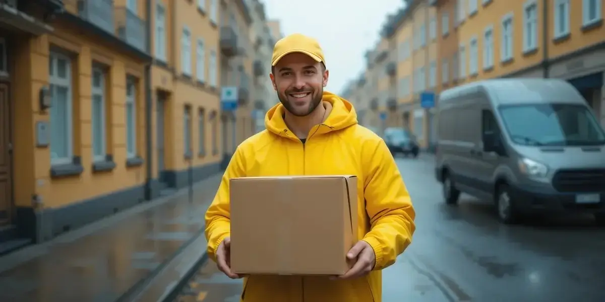 Best courier service for ecommerce in Bangladesh: ৩টি সেরা বাছাই 3 একজন ডেলিভারি রাইডার ই-কমার্স পণ্য গ্রাহকের দোরগোড়ায় পৌঁছে দেওয়ার জন্য প্রস্তুত।