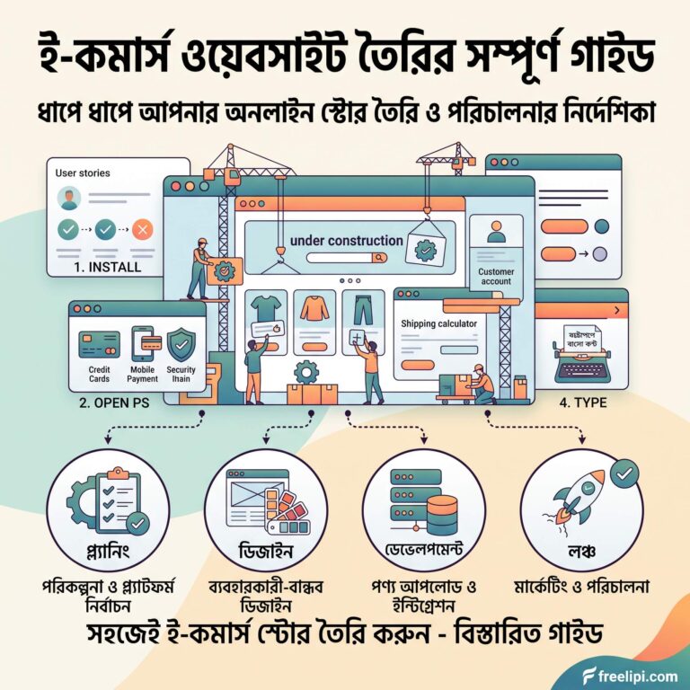 ই-কমার্স ওয়েবসাইট তৈরির সম্পূর্ণ গাইড
