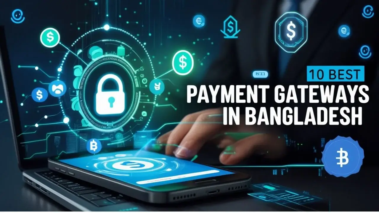 How to Choose a Payment Gateway for Your Bangladeshi Online Store (bKash, Nagad, SSLCommerz) 3 একজন উদ্যোক্তা তার ল্যাপটপে ই-কমার্স ব্যবসার পেমেন্ট সংক্রান্ত কাজ করছেন।