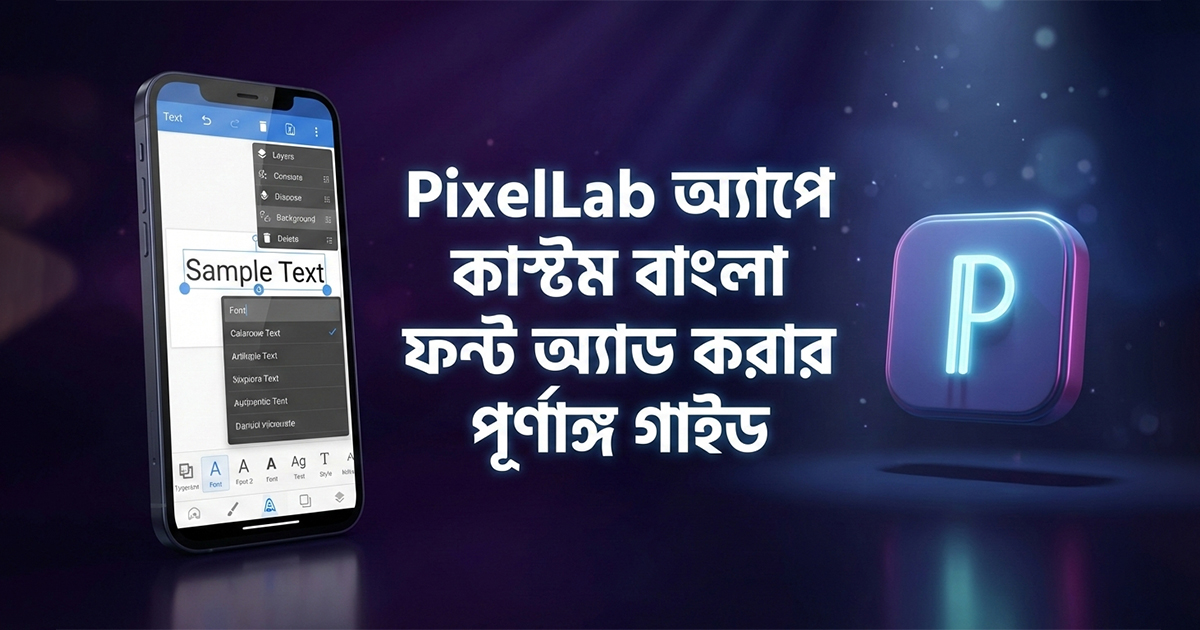 PixelLab Bangla Font Adding Process