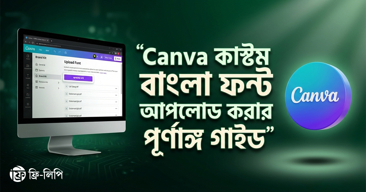 Canva Bangla Font Upload Process